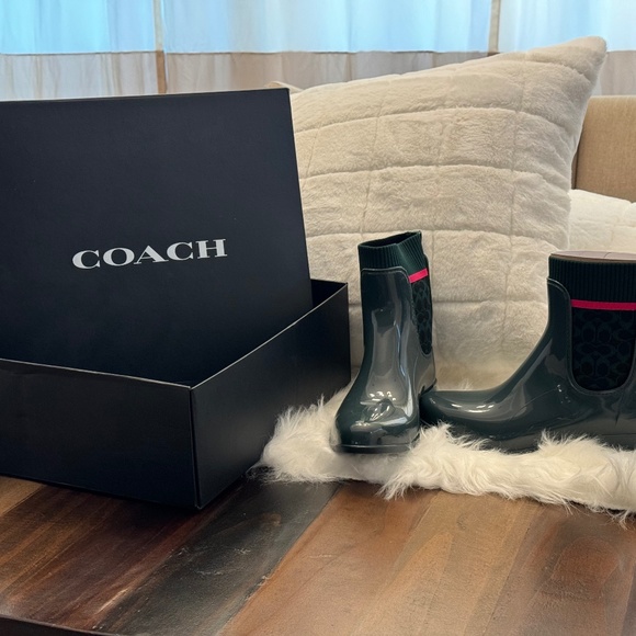 Coach Rain Boots - Picture 1 of 5